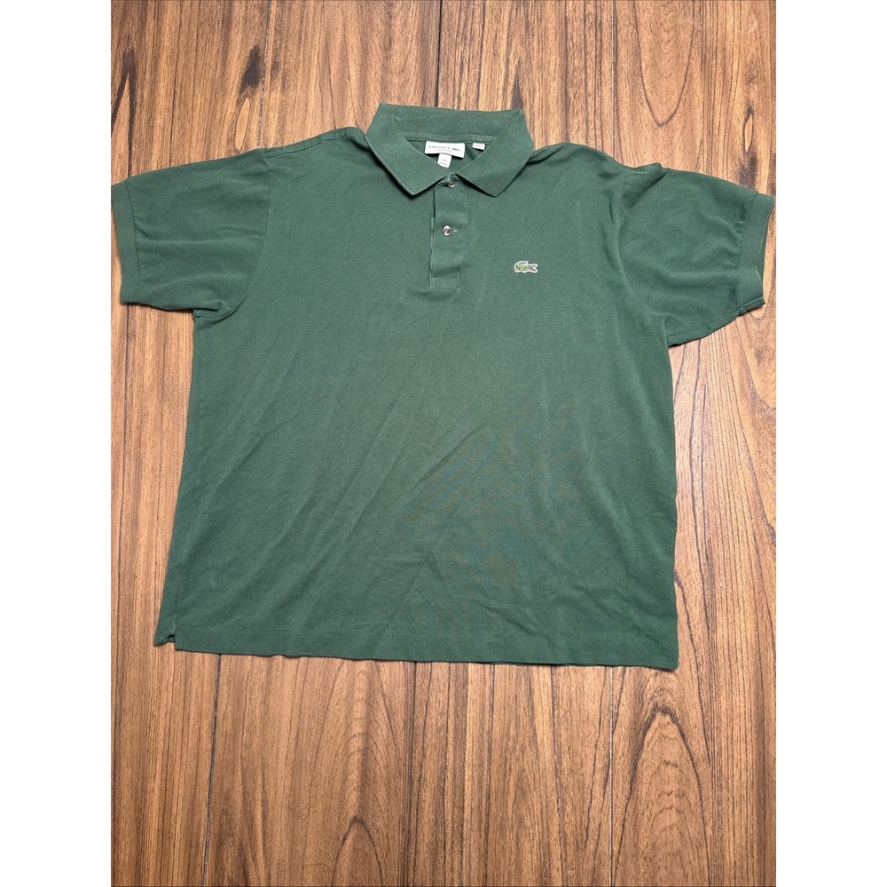 Lacoste Men's Short Sleeve Green‎ Polo Shirt Mens XXL/fr7